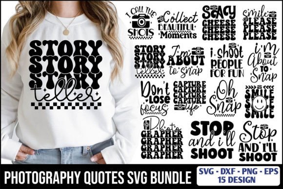 15 Photography Quotes SVG Bundle