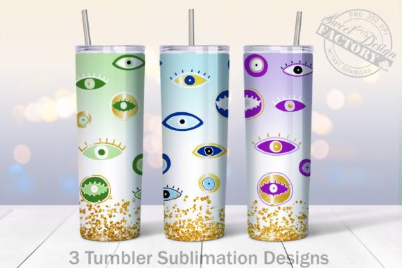 Evil Eyes Tumbler Designs BUNDLE