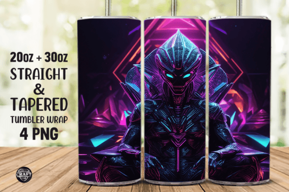 Neon Alien Wrap 20oz