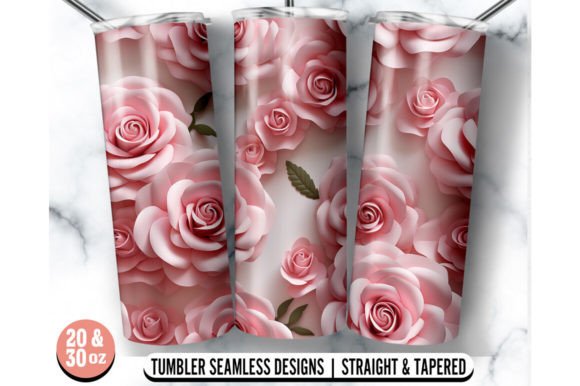 Pink Rose Tumbler Wrap