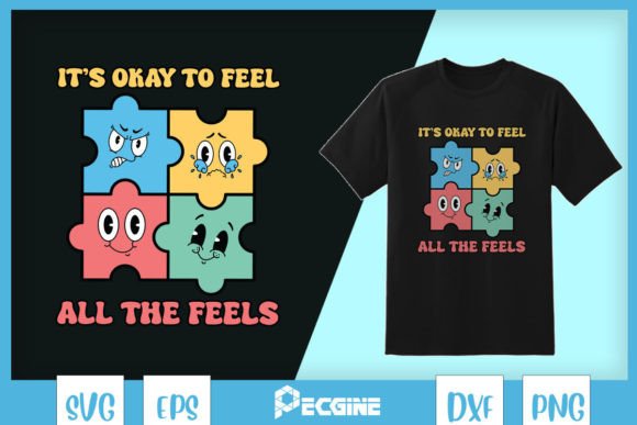 Puzzle Feels Emotion Autism SVG
