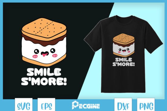 Smile Smore Funny Food Pun SVG