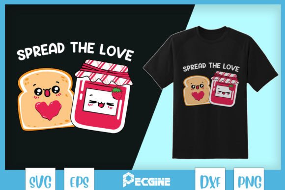 Spread Love Bread Jam SVG