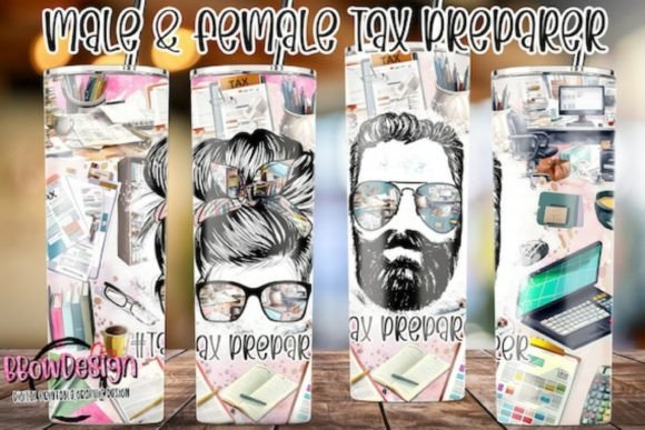 Tax Preparer Life Tumbler Wrap 20oz PNG