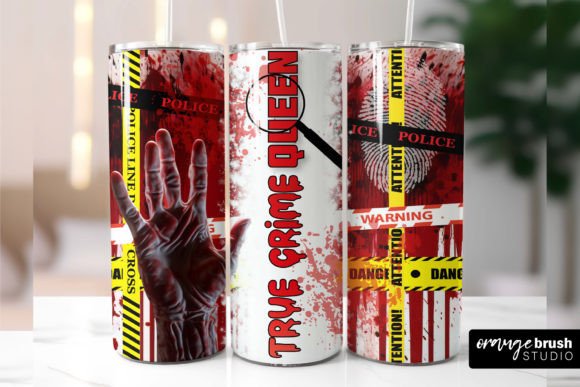 True Crime Tumbler PNG Sublimation