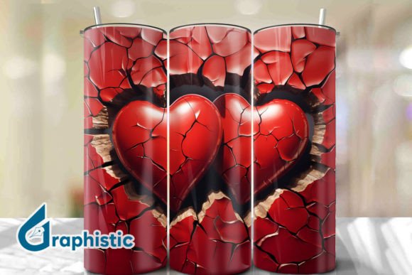 Valentine Heart Break Tumbler Wrap 31