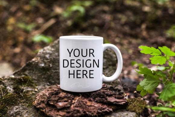 White Mug Mockup 11 Oz Camping Cup