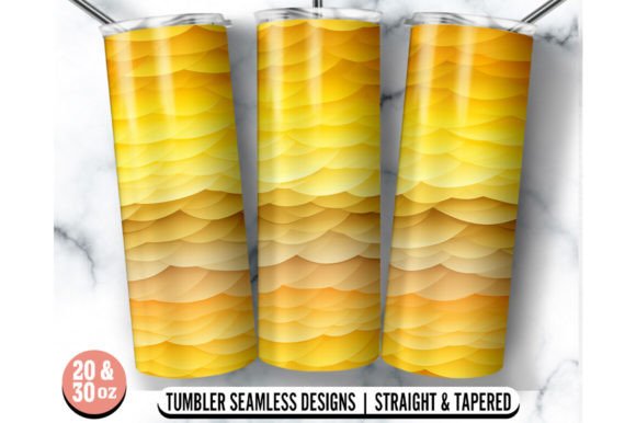 Yellow Tumbler Wrap Design